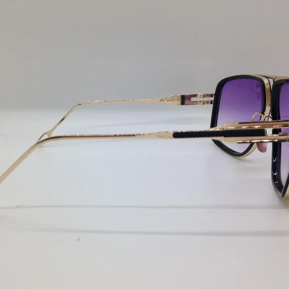 Unbranded Men's Black and Blue Sunglasses